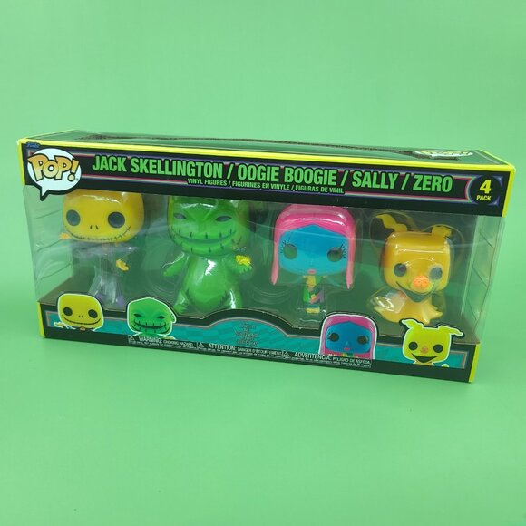 Funko Pop 4-Pack [ Jack Skellington + Oogie Boogie + Sally + Zero] NEW - Picture 5 of 5